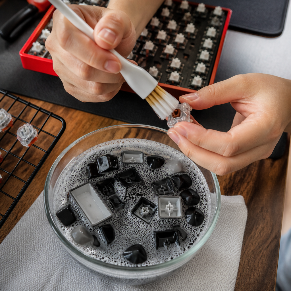 keyboard switch 및 keycap 청소 방법
