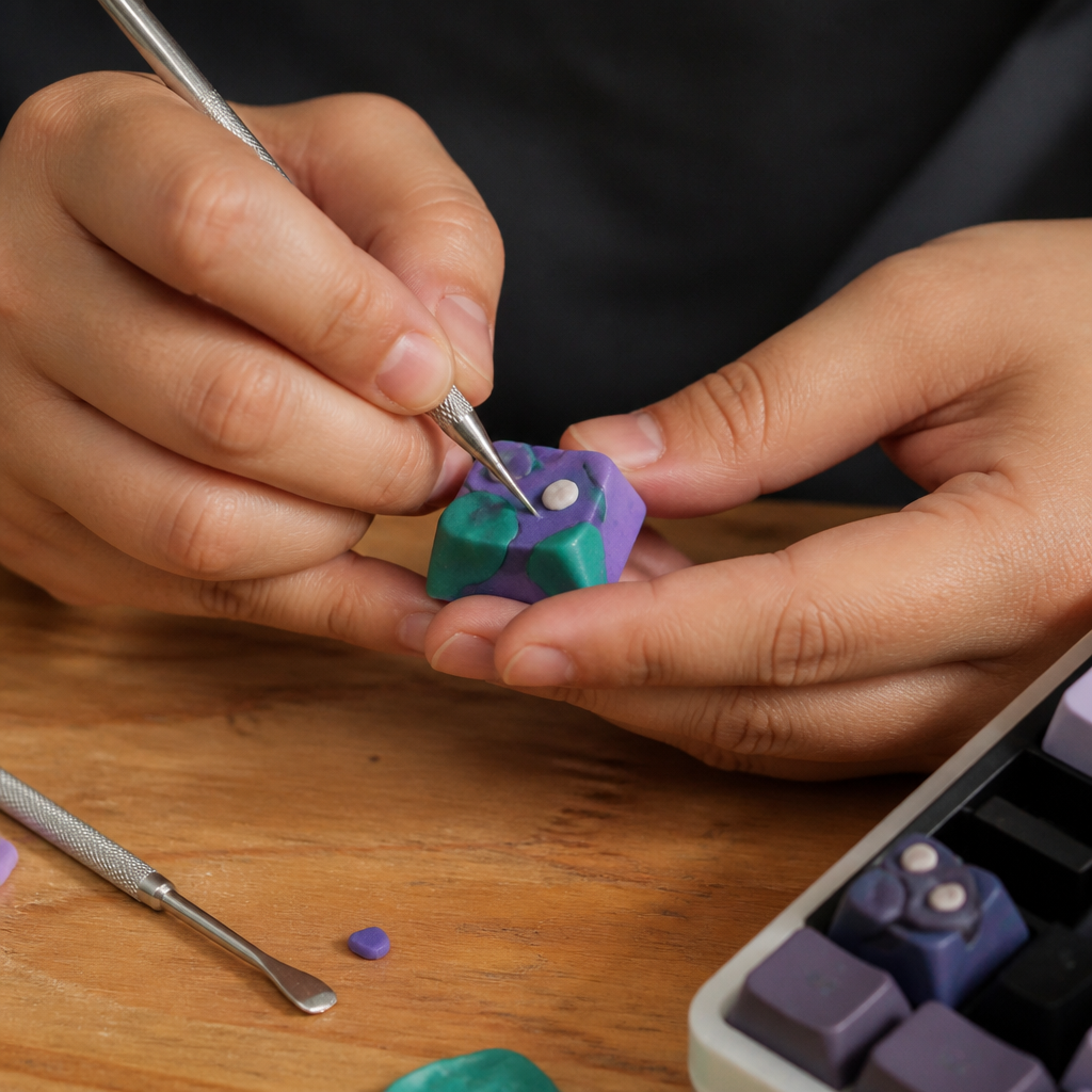 3D 프린터 없이 custom keycaps 제작 방법