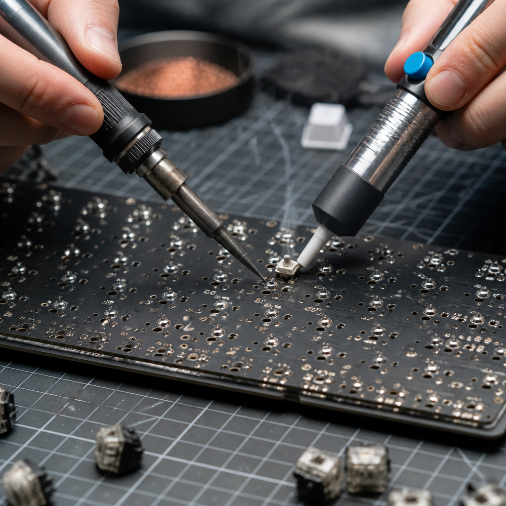 Soldering and Desoldering Switches Without Tools