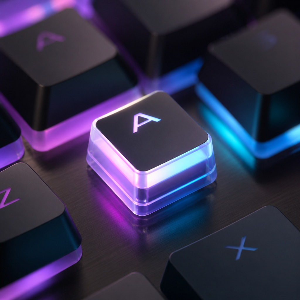pudding keycaps double shot design